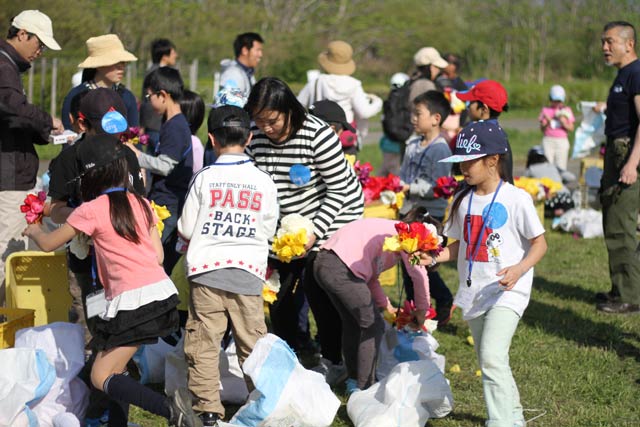 余った花でブーケを製作