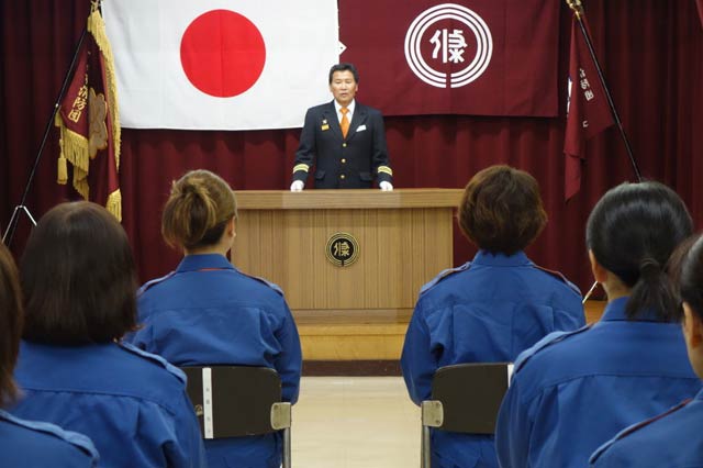 長谷川団長の訓示