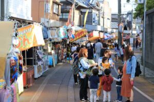 吉田天満宮の大祭に188の露店