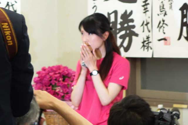 開票結果を聞いた瞬間の今井氏