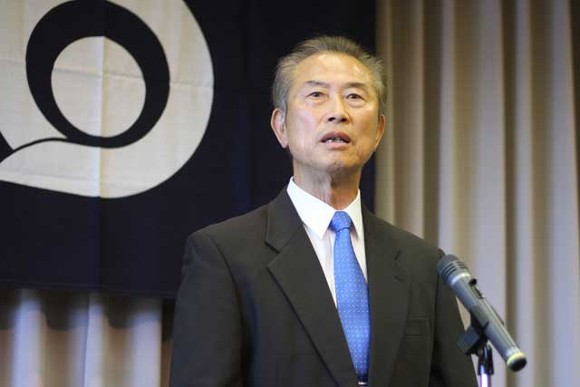 佐野町長の就任のあしいさつ