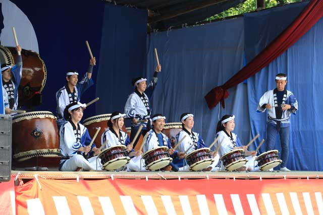 前回の芸能フェスティバルは20年以上前の飛燕太鼓