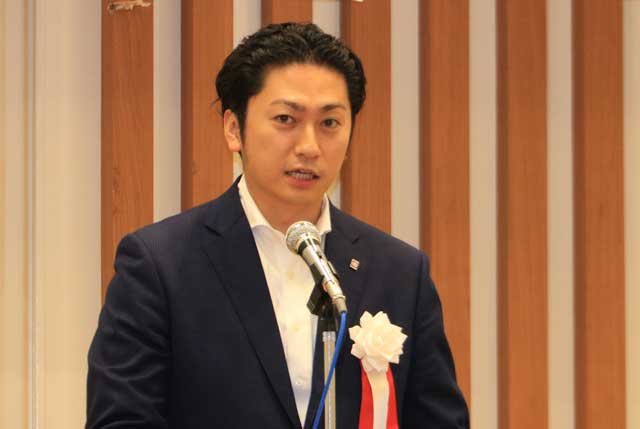 小柳社長のあいさつ