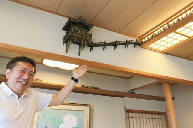 ゆもとや貴賓室「初雁」を「空の間」として空壇を設置して宿泊できるインスタレーションに