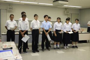 加茂市がロシアのコムソモリスク・ナ・アムーレ市へ派遣する中学生代表団の結団式