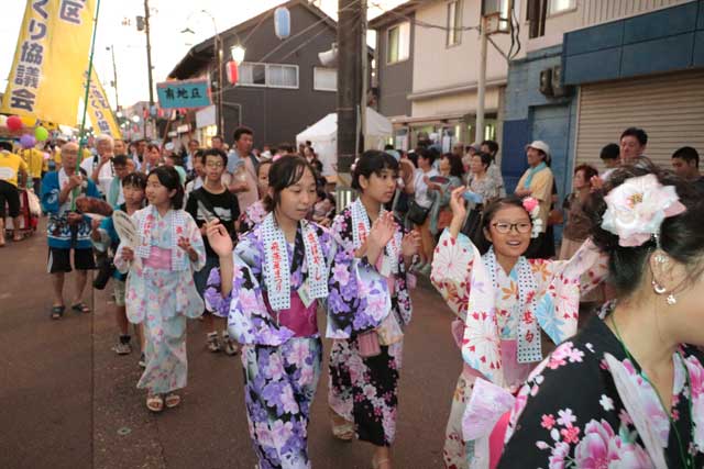 第47回飛燕夏まつりを締めくくる燕ばやし大会