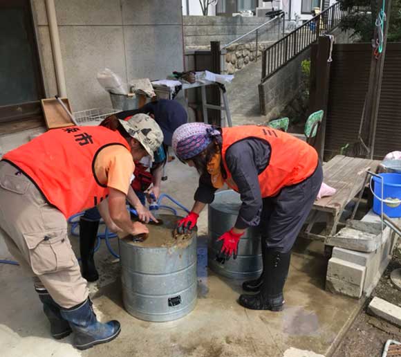 高梁市でのボランティア作業