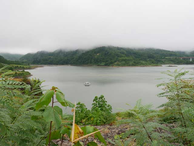 6日朝の三条市下田地区の大谷ダム（しただブログ）