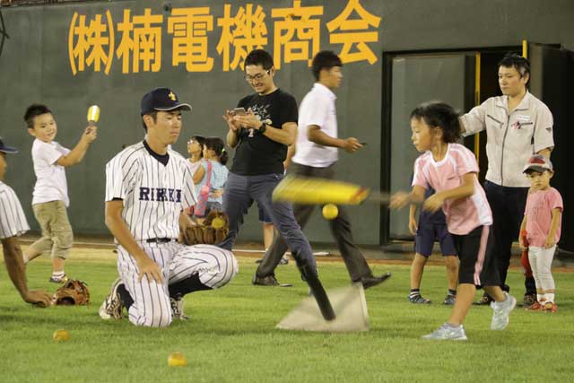 親子の野球体験