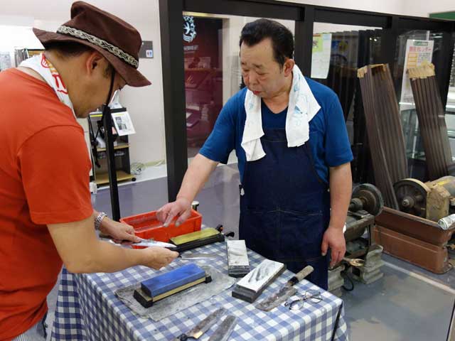 包丁研ぎ体験教室