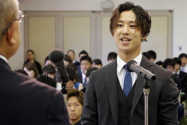 田辺さんが成人者の謝辞