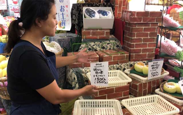 たからやフルーツの店頭から消えたブドウの巨峰やシャインマスカットが消えた