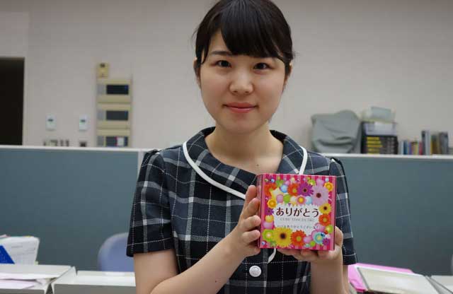 3日に来店客にプレゼントするボックスティッシュ