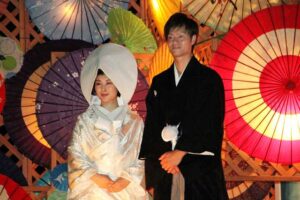 あかりが彩る加茂山で挙式を祝福 AKARIBA Wedding