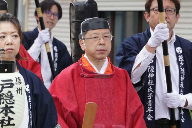 信濃戸隠神社・水野宮司