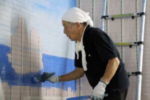 83歳の銭湯絵師が初めて新潟の銭湯で描く