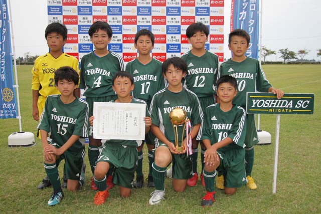 2連覇を飾った吉田サッカークラブ