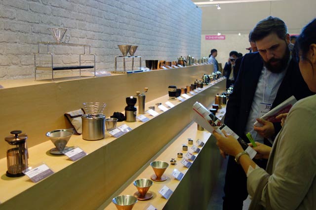 「燕三条トレードショウ2018」の「コーヒーツール特集」のコーナー
