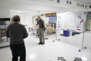 初めて燕市中央公民館と燕市文化会館が燕市展の会場に