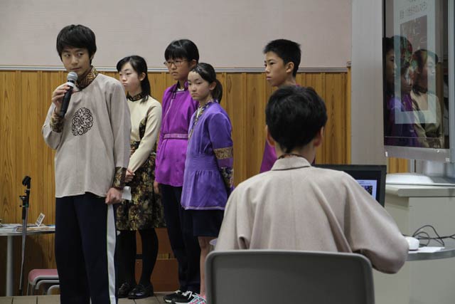 モンゴルに派遣された弥彦中学校生徒が報告会