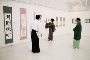 泉田祐子さんの書道教室の展覧会「筆人の集い」