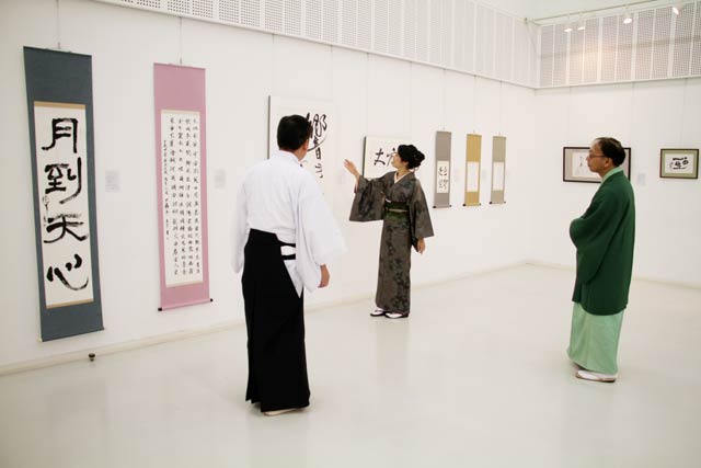 泉田祐子さんの書道教室の展覧会「筆人の集い」