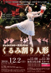 第7回バレエ公演「くるみ割り人形」のポスター