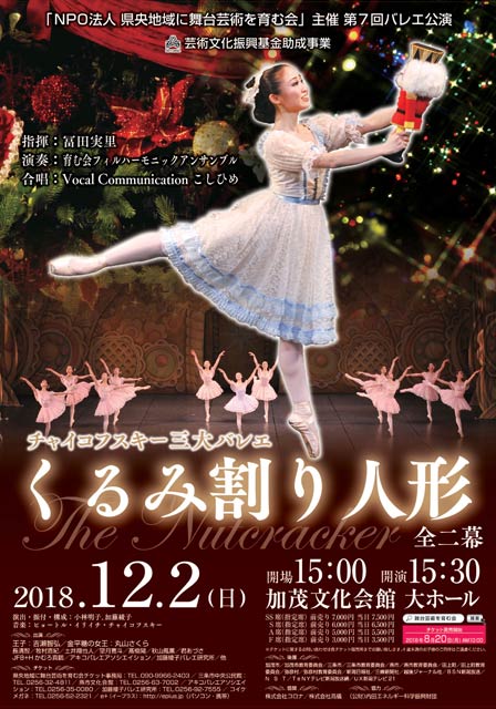 第7回バレエ公演「くるみ割り人形」のポスター