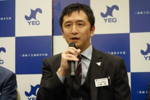 三条商議所青年部の次年度理事長に決まった小柳明さん