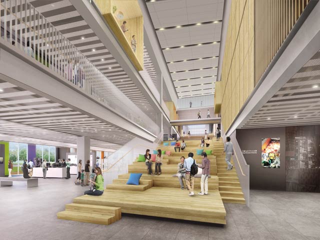 大学施設内完成予想図