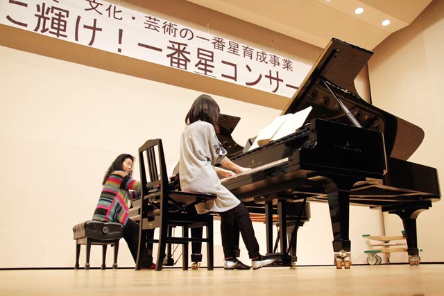一番星コンサート前日のピアノ教室のレッスン