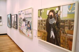 長岡市栃尾美術館で開かれている「第12回アートグランプリ in SAKAI」長岡巡回展