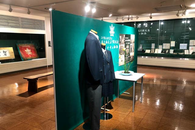 長岡市栃尾文化センターで開かれている「県立栃尾高等学校展　百十年の軌跡」