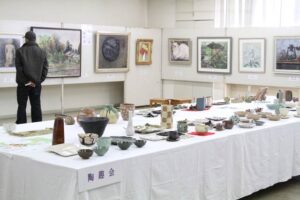 「まちなか文化祭~中央公民館作品展」で中央公民館の作品展