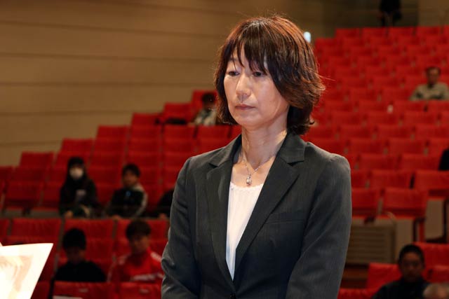 スポーツ栄誉賞を受ける五十嵐さん