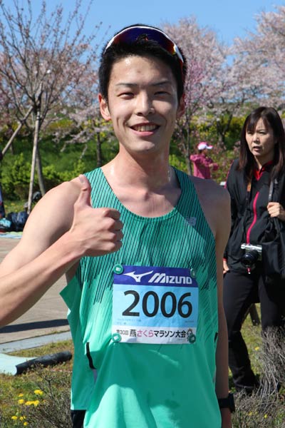 この大会で最初にゴールした福島県南相馬市の小元健さん