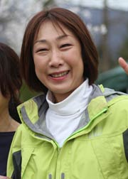 21日のミニスカイレース「棚田」コースを走ってゴールしたときの菊田氏
