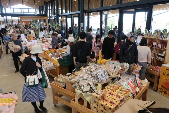 にぎわう29日の館内