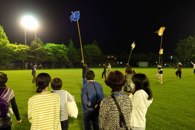 燕三条まちあるきで練習を見学
