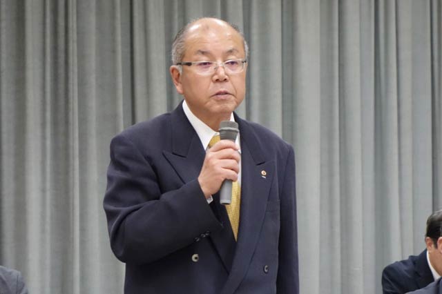 会長の兼古三条商工会議所会頭