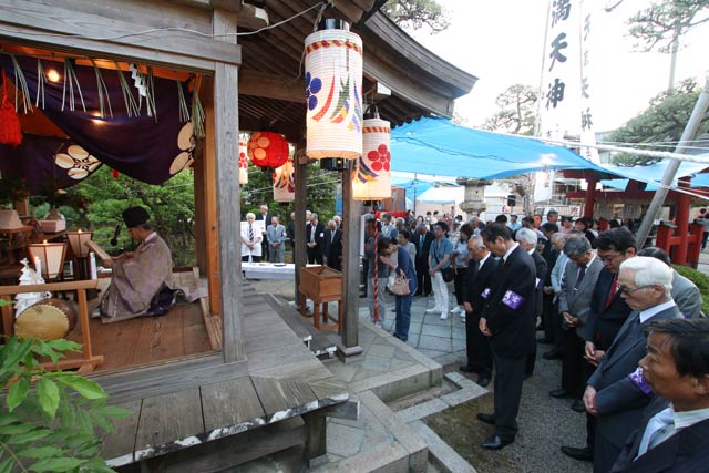 吉田天満宮で神事