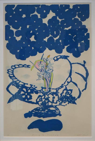 今回の個展に向けて制作した鶴巻さん会心の作「Blooming sky 咲く花 エメラルドリリー」