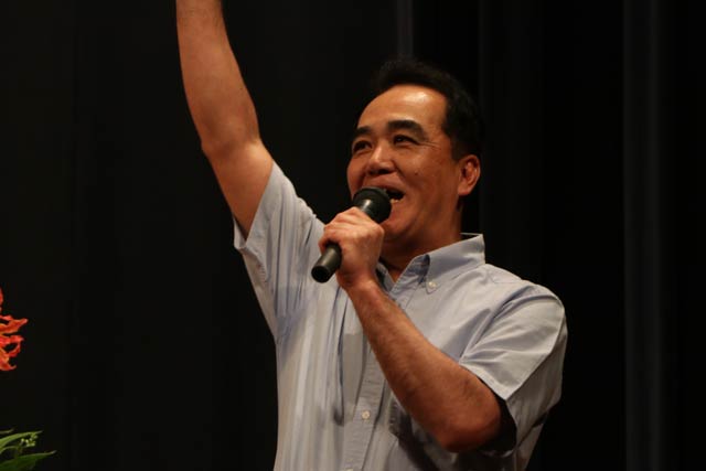 た「NPO法人骨髄バンク命のアサガオにいがた」の設立10周年記念事業で講演する新潟県立がんセンター新潟病院の石黒内科部長