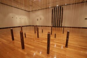 栃尾美術館で開かれている小林花子展(展示室I)