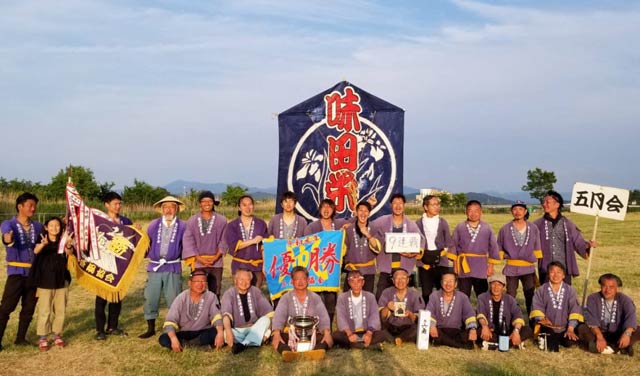 最高得点優勝で9連覇した東三条五月会