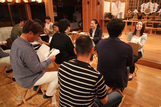 男性参加者を対象に行った事前講習会