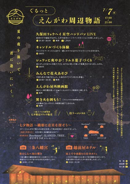 「ぐるっと えんがわ周辺物語」のちらし