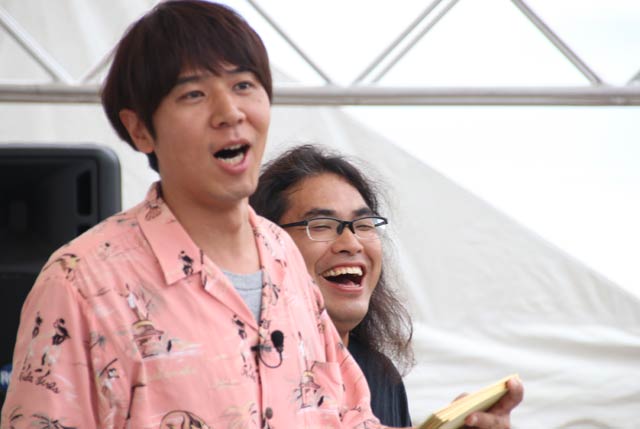 飛燕夏まつりでロッチのお笑いステージ