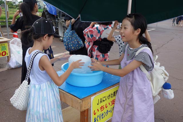 氷で涼を提供