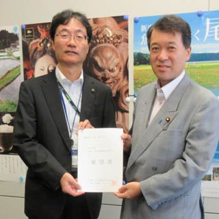 鈴木市長と泉田衆院議員